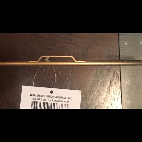 Round Gold “Welcome” Iron Wall Decor Sign, 8 in. - Picture 9 of 16